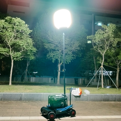 1400W Yüksek Parlaklık Parlama Serbest Balon Işık Kulesi İnşaat Madencilik için Tripod
