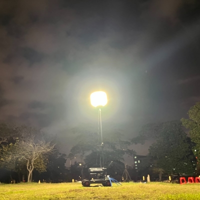 500W Endüstriyel LED Balon İş Işığı ETL Sertifikalı Mobil Tripod Teleskop Standı