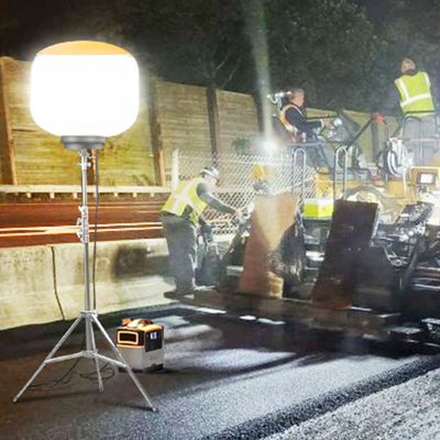 500W Endüstriyel LED Balon İş Işığı ETL Sertifikalı Mobil Tripod Teleskop Standı