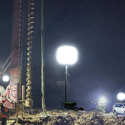 El Krank Tripod LED Açık Balon Işıkları 600W Mobil Işık Kulesi Müteahhit için