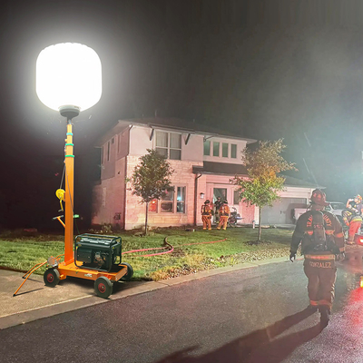 Trolley Balon LED Işık Kulesi Işıklar 700W Işık Kulesi Ayarlama Felaket için