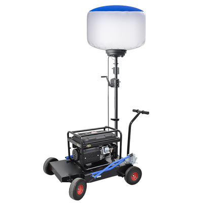 Teleskopik Mobil Taşınabilir Işık Kulesi Jeneratörü 1400W Led Balon Lambaları 224000lm