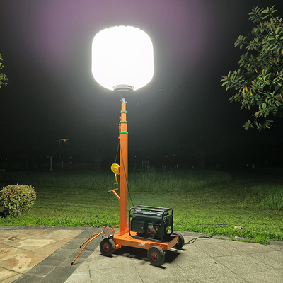 Yüksek Güçlü LED Teleskoplu Işık Kulesi 1400W Balon Dış Kulesi Işıkları Endüstriyel için