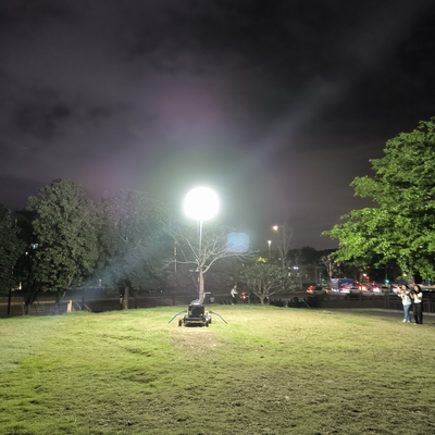 700W LED Balon Işıkları Endüstriyel Işıklandırma için 112000lm Açık Açık Kule Işığı