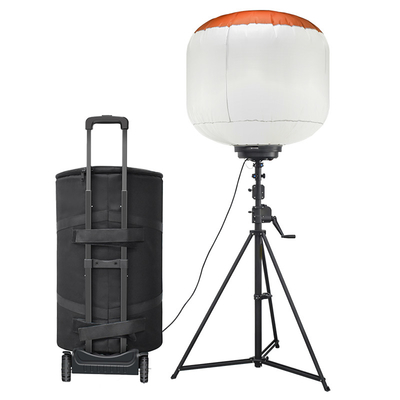 Trolley Lighting LED Balon Işık Kulesi 1400W Mast Işık Kulesi Yangın ve Kurtarma için