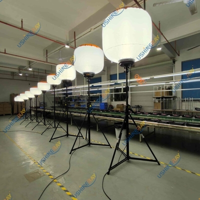 Patent Tasarım İş Lambası 600W LED Balon Işık Kulesi Madencilik Yerleri İçin