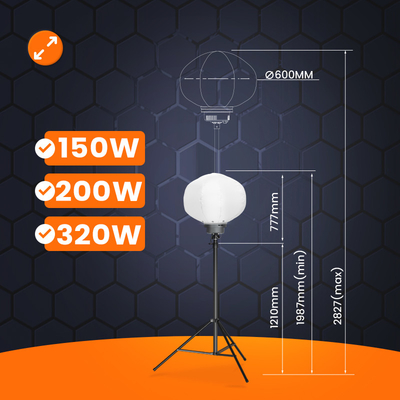 200W Mobil Işık Kulesi Parti Olayı İçin Renkli Işıklı Balonlar