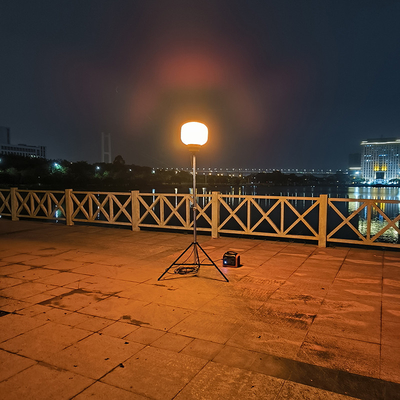 Pil ile çalışan Balon Işık Kulesi 100W RGB LED Partiler İçin LED İş Lambası