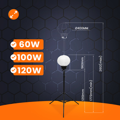 120W LED RGB Balon Işık Kulesi Açık Hava etkinliği için çok yönlü taşınabilir ışık kulesi