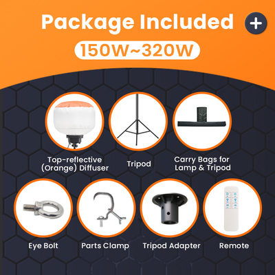 RGB LED Balon Işıkları 150W Işık Kulesi Kamp Yürütme için Lümensler