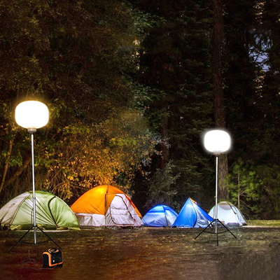 28000Lumen taşınabilir ışık kulesi 200 Watt Camping için LED balon ışığı