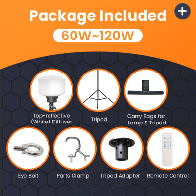 Dışarıdaki LED Balon Işığı 120W 150W Partiler İçin Mobil Işık Kulesi