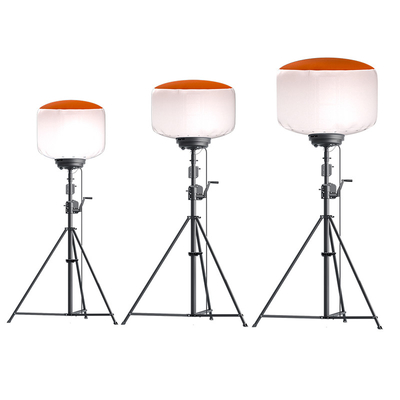 Manual kaldırma el krank tripod ışık kulesi 320W açık hava balonu reklam için ışıklar