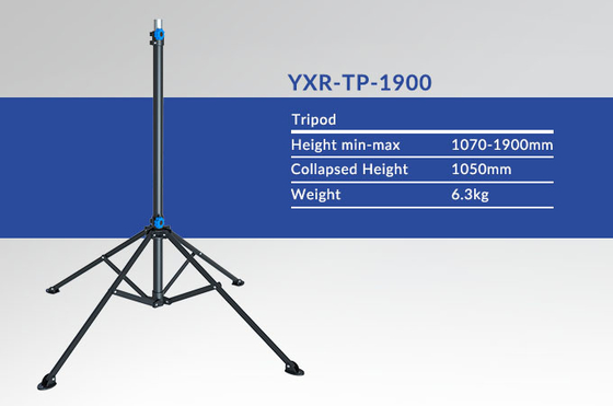 El kaldırma Siyah LED Işık Tripod 1.9m Balon Işık Taşı