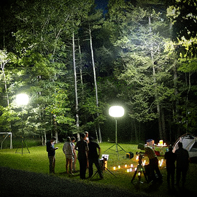 Tripod LED Balon Işıkları 200W Ay Balonu Işık Kulesi Dışarıda Kamp Yapmak İçin
