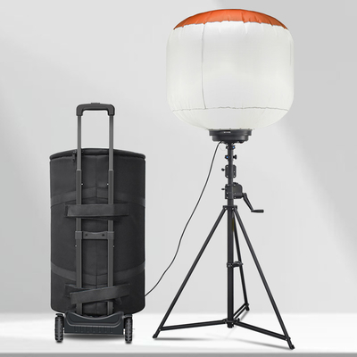 Trolley Lighting LED Balon Işık Kulesi 1400W Mast Işık Kulesi Yangın ve Kurtarma için