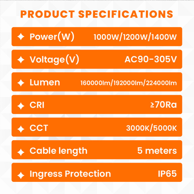 1000W İnşaat İş Alanı LED Şişirilmiş 360 Derece Balon Işığı IP65 Yüksek Lumen