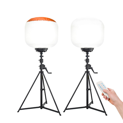 1200W AC100-277V Su geçirmez LED Balon İş Işık Kulesi İnşaat için Kolay Taşınabilir