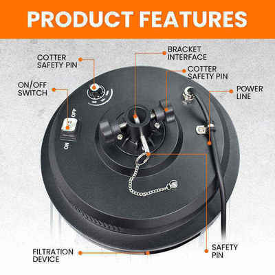 Tedarikçi Toptan 36W Dışarıdaki LED Fırtına Işığı Açık Hava Kampı için Eğilebilir Kollu Düzenlenebilir Fırtına