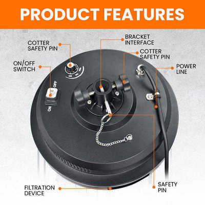 Fabrika Toptan Satış 36W Dış Mekan LED Projektör Ayarlanabilir Spot Işık, Dış Mekan Kampı İçin Uzatılabilir Kol İle